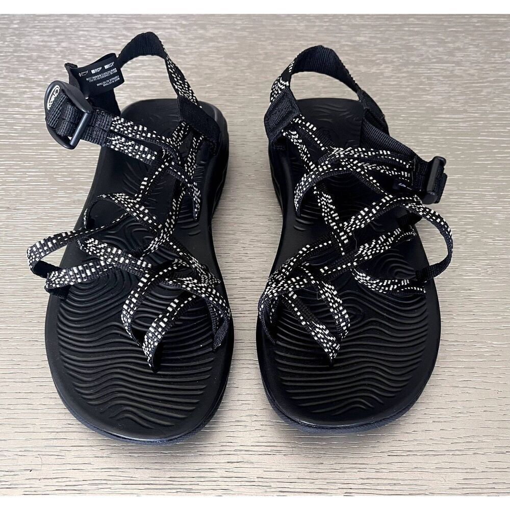 Chaco Women's Zvolv X2 Sandals Black & White J106664 Size 8 New